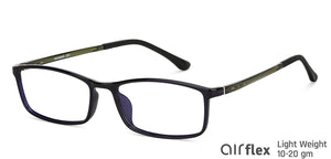 Blue Rectangle Full Rim Unisex Eyeglasses by Lenskart Air-146811