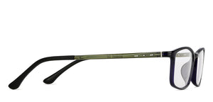 Blue Rectangle Full Rim Unisex Eyeglasses by Lenskart Air-146811
