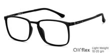 Load image into Gallery viewer, Black Rectangle Full Rim Unisex Eyeglasses by Lenskart Air-147285