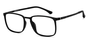 Black Rectangle Full Rim Unisex Eyeglasses by Lenskart Air-147285