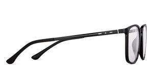 Black Rectangle Full Rim Unisex Eyeglasses by Lenskart Air-147285
