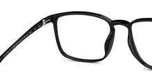 Load image into Gallery viewer, Black Rectangle Full Rim Unisex Eyeglasses by Lenskart Air-147285