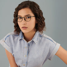 Load image into Gallery viewer, Black Round Full Rim Unisex Eyeglasses by Lenskart Air-146813