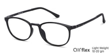 Load image into Gallery viewer, Black Round Full Rim Unisex Eyeglasses by Lenskart Air-146813