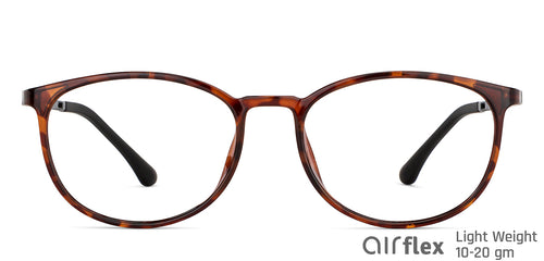 Brown Round Full Rim Unisex Eyeglasses by Lenskart Air-148371