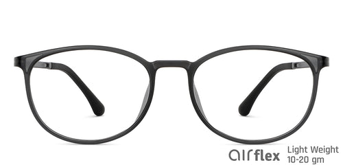 Grey Round Full Rim Unisex Eyeglasses by Lenskart Air-148372