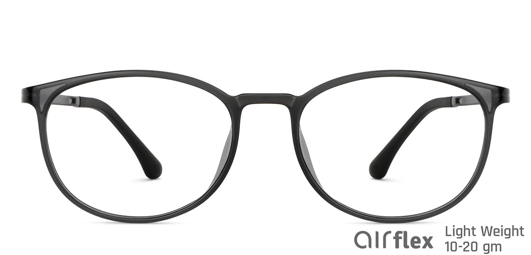 Grey Round Full Rim Unisex Eyeglasses by Lenskart Air-148372