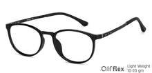 Load image into Gallery viewer, Black Round Full Rim Unisex Eyeglasses by Lenskart Air-148369