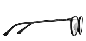 Black Round Full Rim Unisex Eyeglasses by Lenskart Air-148369