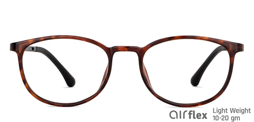 Brown Round Full Rim Unisex Eyeglasses by Lenskart Air-148370