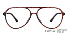 Load image into Gallery viewer, Brown Aviator Full Rim Unisex Eyeglasses by Lenskart Air-146815