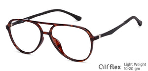 Brown Aviator Full Rim Unisex Eyeglasses by Lenskart Air-146815