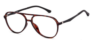 Brown Aviator Full Rim Unisex Eyeglasses by Lenskart Air-146815