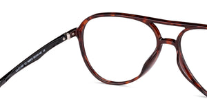 Brown Aviator Full Rim Unisex Eyeglasses by Lenskart Air-146815