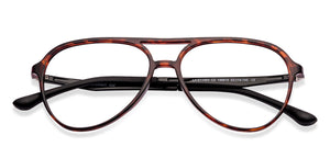 Brown Aviator Full Rim Unisex Eyeglasses by Lenskart Air-146815