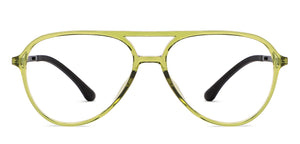 Green Aviator Full Rim Unisex Eyeglasses by Lenskart Air-201537