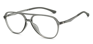 Grey Aviator Full Rim Unisex Eyeglasses by Lenskart Air-210161