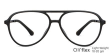 Load image into Gallery viewer, Black Aviator Full Rim Unisex Eyeglasses by Lenskart Air-148361