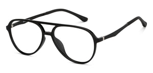 Black Aviator Full Rim Unisex Eyeglasses by Lenskart Air-148361