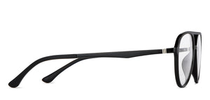 Black Aviator Full Rim Unisex Eyeglasses by Lenskart Air-148361