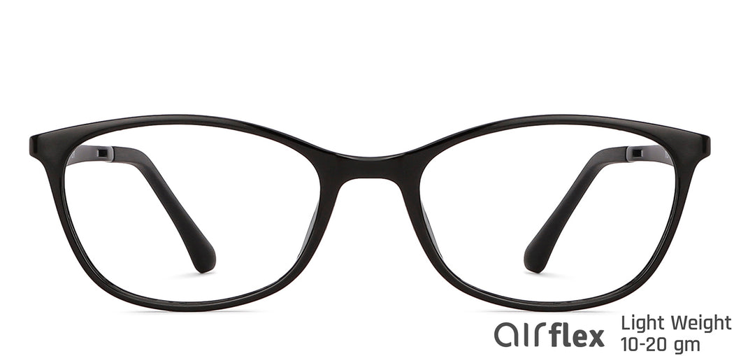 Black Cat Eye Full Rim Extra Narrow Women Eyeglasses by Lenskart Air-146818