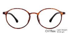 Load image into Gallery viewer, Brown Round Full Rim Unisex Eyeglasses by Lenskart Air-146820