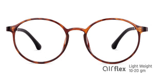 Brown Round Full Rim Unisex Eyeglasses by Lenskart Air-146820