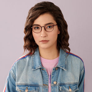 Brown Round Full Rim Unisex Eyeglasses by Lenskart Air-146808