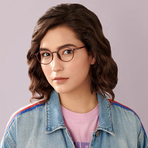 Brown Round Full Rim Unisex Eyeglasses by Lenskart Air-146808