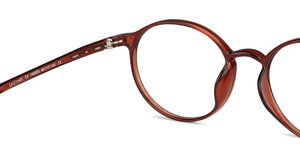 Brown Round Full Rim Unisex Eyeglasses by Lenskart Air-146808