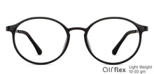 Load image into Gallery viewer, Black Round Full Rim Unisex Eyeglasses by Lenskart Air-148365