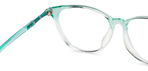 Green Cat Eye Full Rim Women Eyeglasses by Lenskart Air-149468