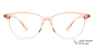 Brown Cat Eye Full Rim Women Eyeglasses by Lenskart Air-149469