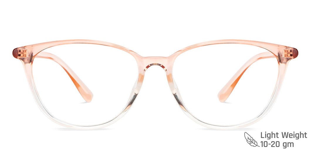 Brown Cat Eye Full Rim Women Eyeglasses by Lenskart Air-149469