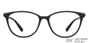 Black Cat Eye Full Rim Medium Women Eyeglasses by Lenskart Air-145995