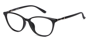 Black Cat Eye Full Rim Medium Women Eyeglasses by Lenskart Air-145995