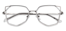 Load image into Gallery viewer, Silver Cat Eye Full Rim Unisex Eyeglasses by Lenskart Air-150549
