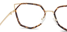 Load image into Gallery viewer, Gold Cat Eye Full Rim Narrow Women Eyeglasses by Lenskart Air-145998