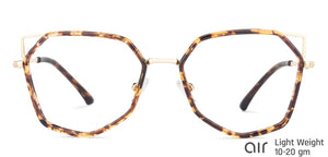 Gold Cat Eye Full Rim Narrow Women Eyeglasses by Lenskart Air-145998