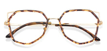Load image into Gallery viewer, Gold Cat Eye Full Rim Narrow Women Eyeglasses by Lenskart Air-145998