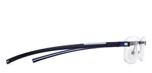 Load image into Gallery viewer, Blue Rectangle Rimless Narrow Unisex Eyeglasses by Lenskart Air-147222