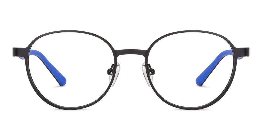 Black Round Full Rim Unisex Eyeglasses by Lenskart Air-149349