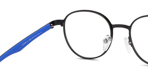 Black Round Full Rim Unisex Eyeglasses by Lenskart Air-149349