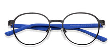 Load image into Gallery viewer, Black Round Full Rim Unisex Eyeglasses by Lenskart Air-149349