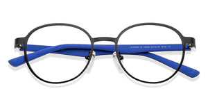 Black Round Full Rim Unisex Eyeglasses by Lenskart Air-149349