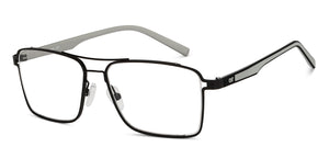 Black Rectangle Full Rim Unisex Eyeglasses by Lenskart Air-150107