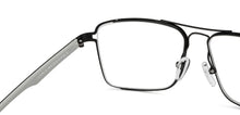 Load image into Gallery viewer, Black Rectangle Full Rim Unisex Eyeglasses by Lenskart Air-150107