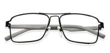 Load image into Gallery viewer, Black Rectangle Full Rim Unisex Eyeglasses by Lenskart Air-150107
