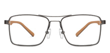 Load image into Gallery viewer, Gunmetal Rectangle Full Rim Unisex Eyeglasses by Lenskart Air-150170