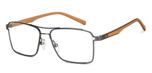 Load image into Gallery viewer, Gunmetal Rectangle Full Rim Unisex Eyeglasses by Lenskart Air-150170